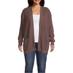 A.n.a Plus Women's Long Sleeve Open Front Cardigan